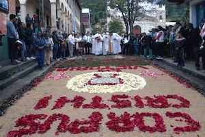 Celebración Corpus Christi en Choachí, Cundinamarca, Colombia