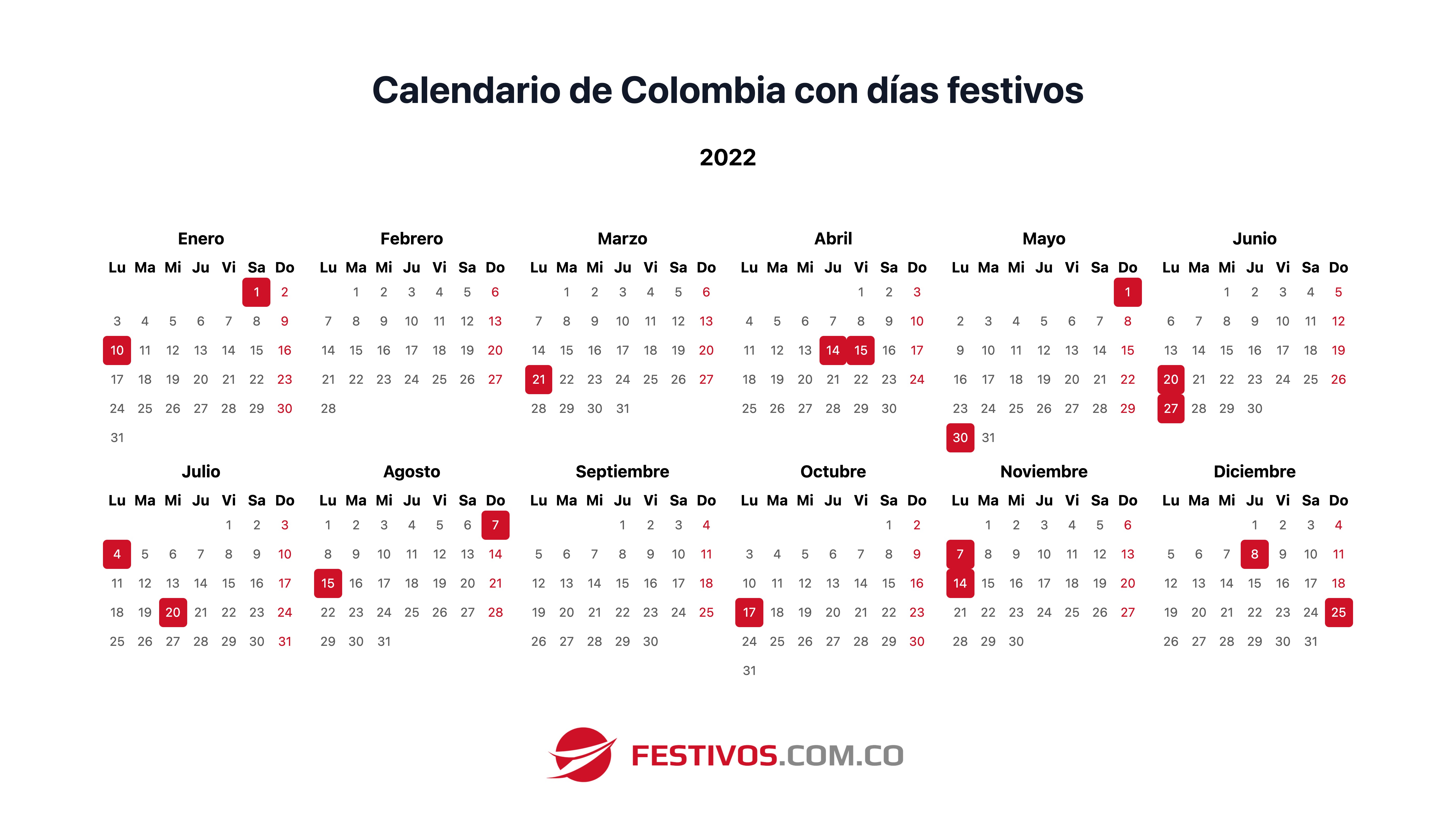 Calendario 2024 Colombia Festivos New Ultimate Awasome Review of New