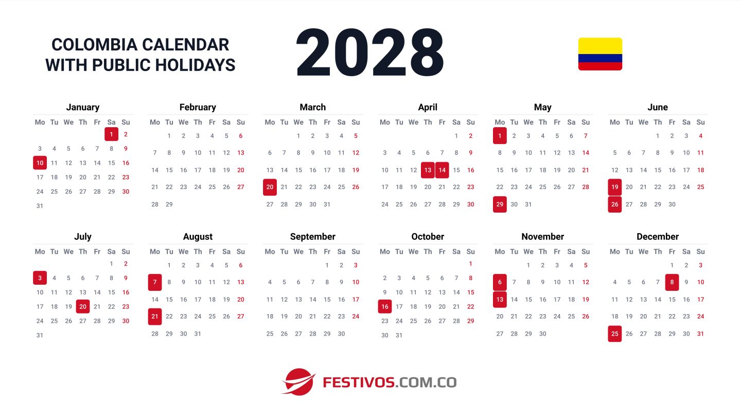 Colombia Calendar 2028 With Public Holidays colombia-calendar-2028-with-public-holidays